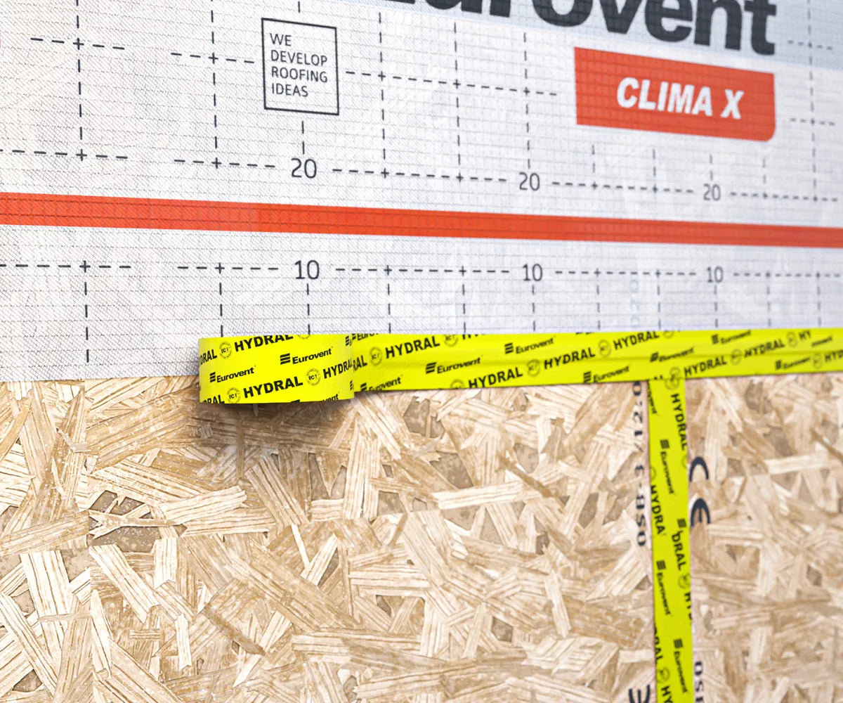 Eurovent® HYDRAL – innvendig tettingstape, 60 mm × 40 m