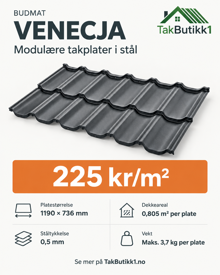 Venecja – 225 kr/m², TakButikk1